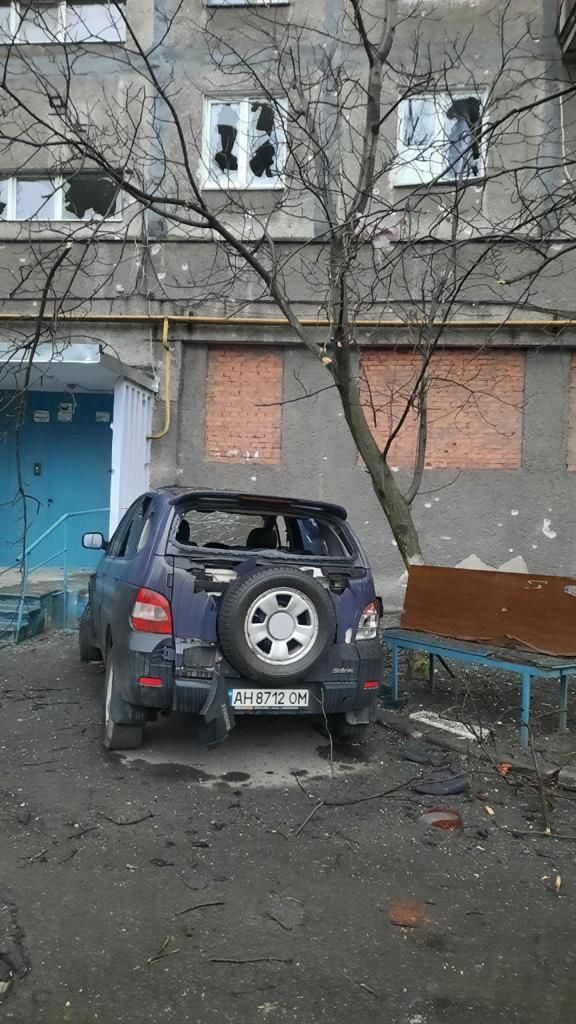 Mariupol - outside the home of Volodya Ivanov.