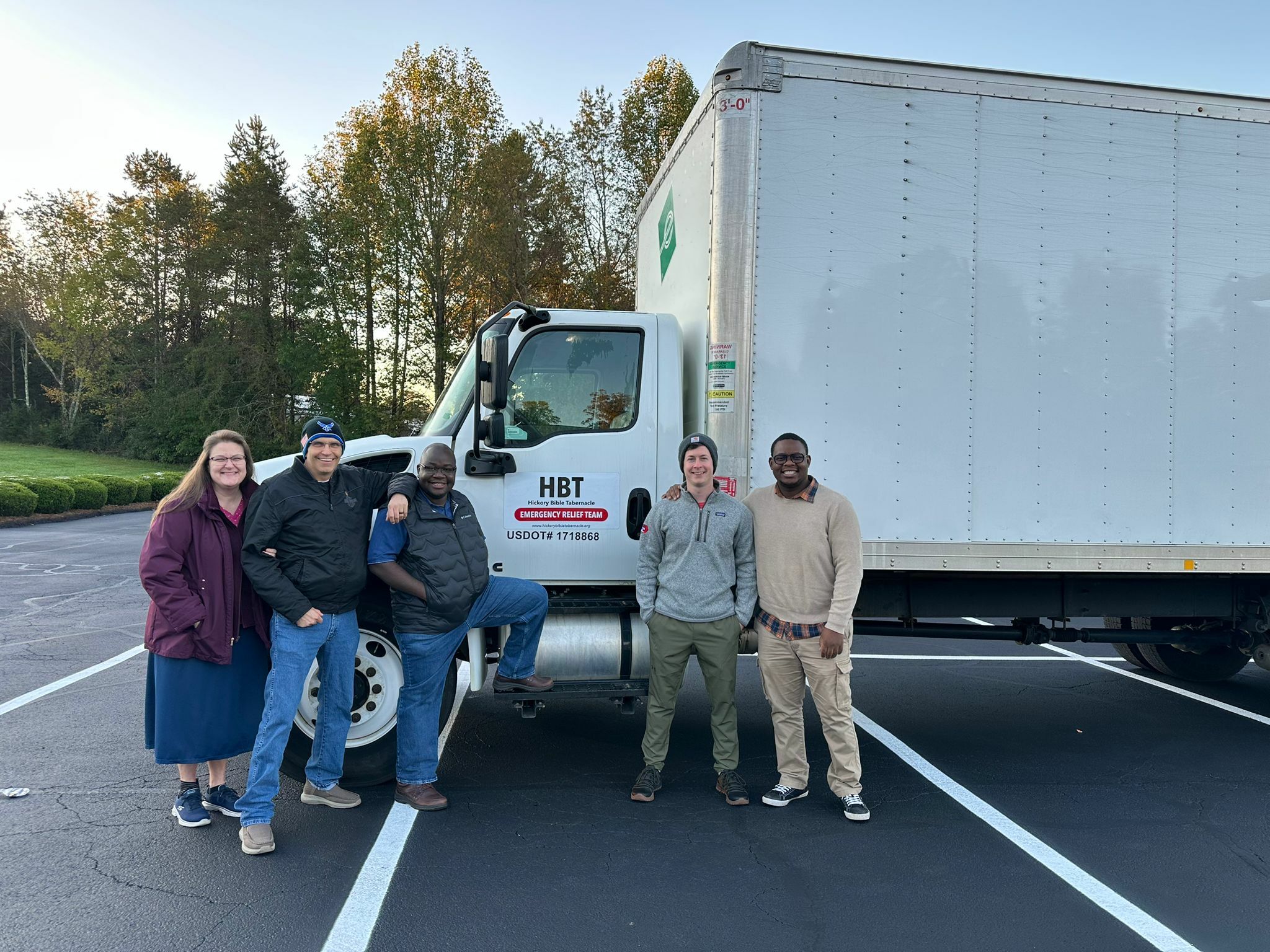 Team getting ready to head out for the delivery in the mountains!